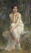 Charles-Amable Lenoir Flute Player oil painting on canvas